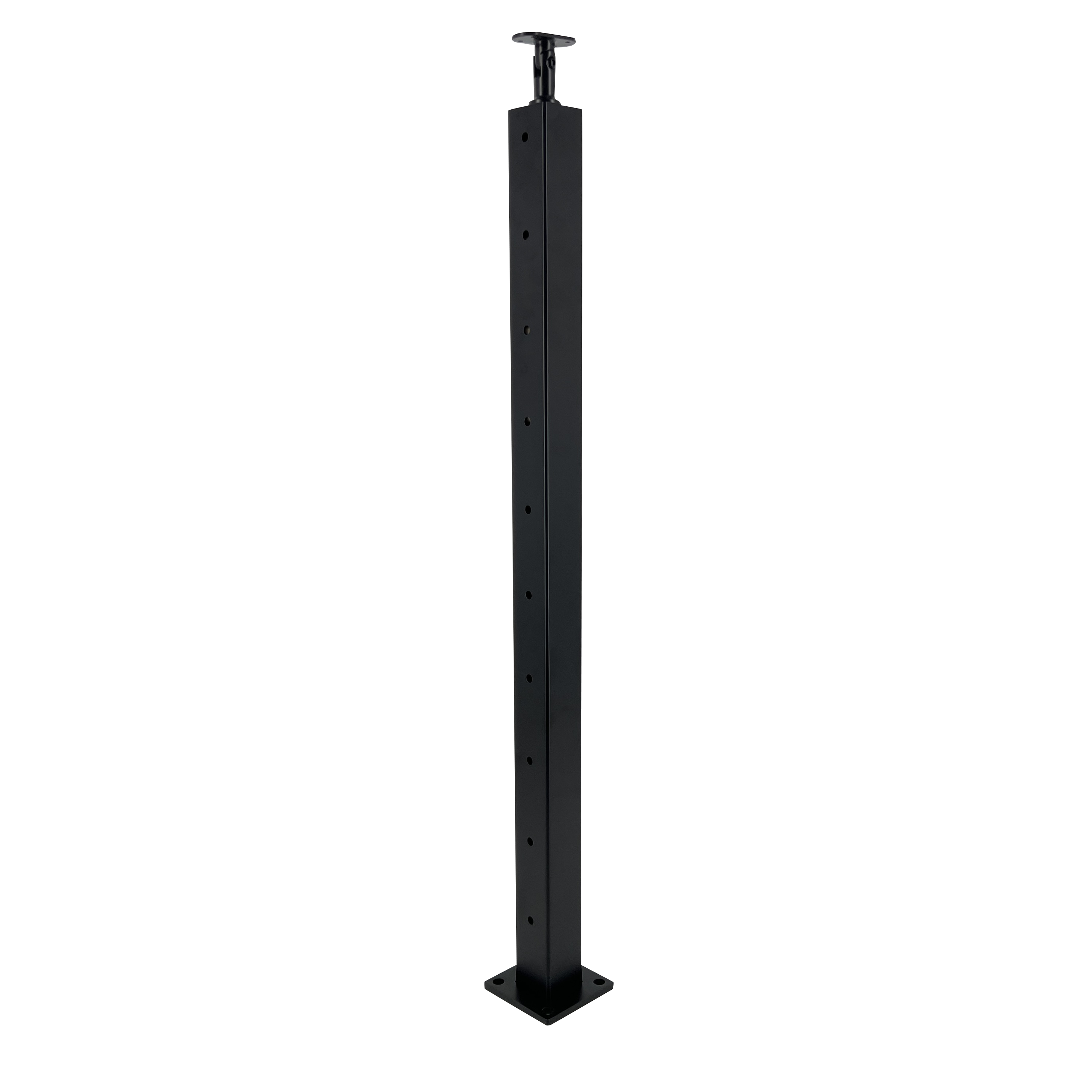 SS Cable Railing Post-Matt Black