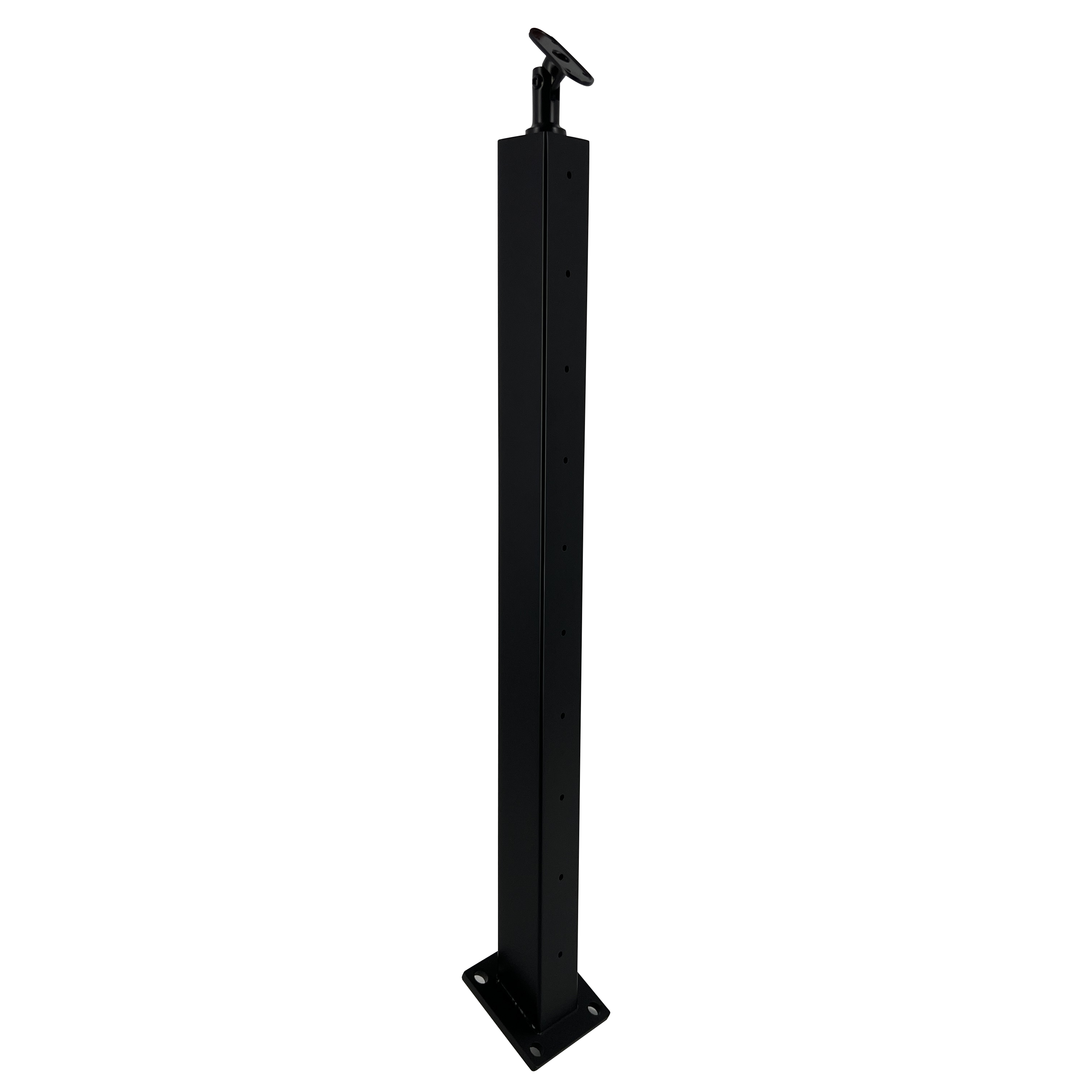 SS Cable Railing Stair Angle Post-Matt Black