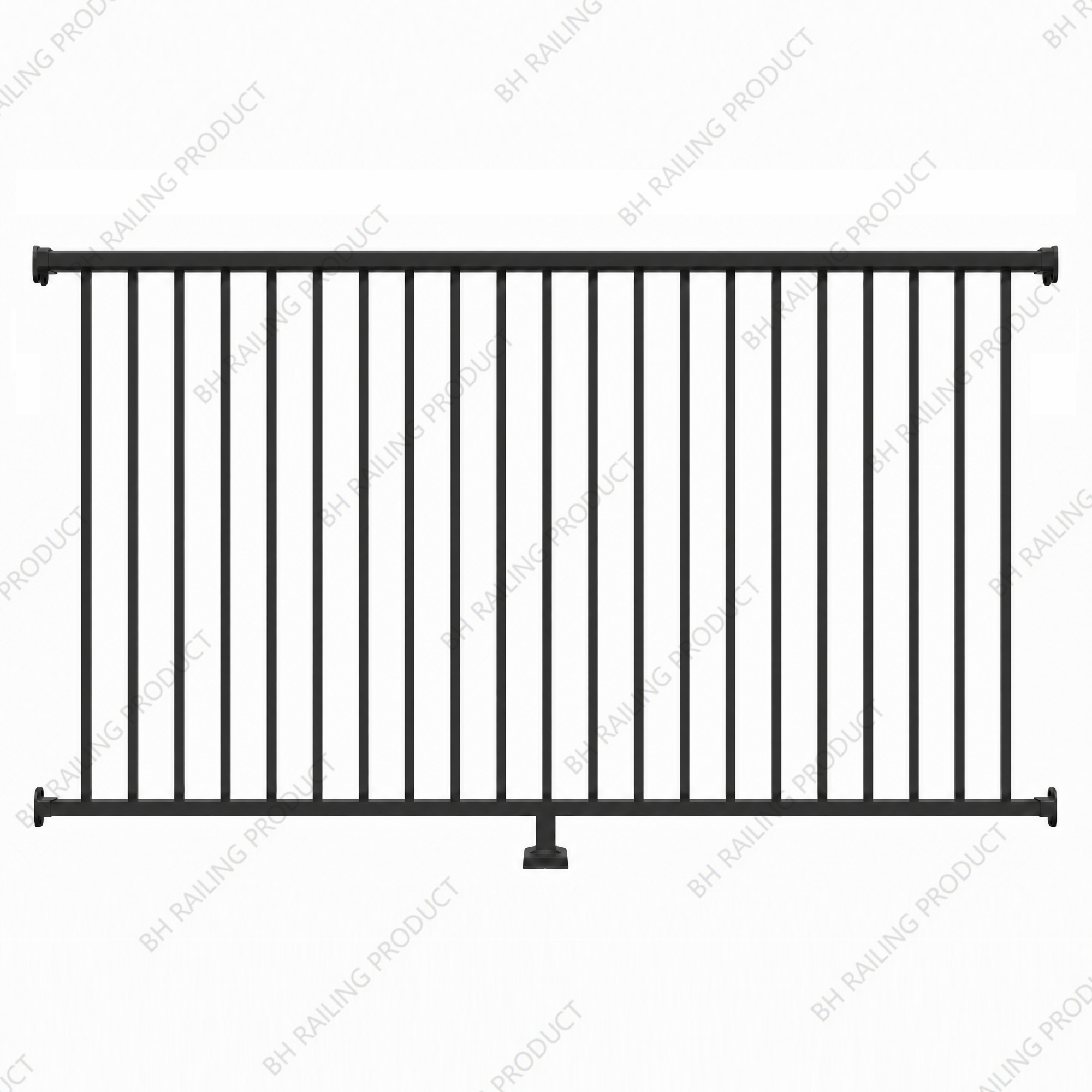 BH-R1000 42 in. H x 8 ft. Aluminum Straight Picket Railing