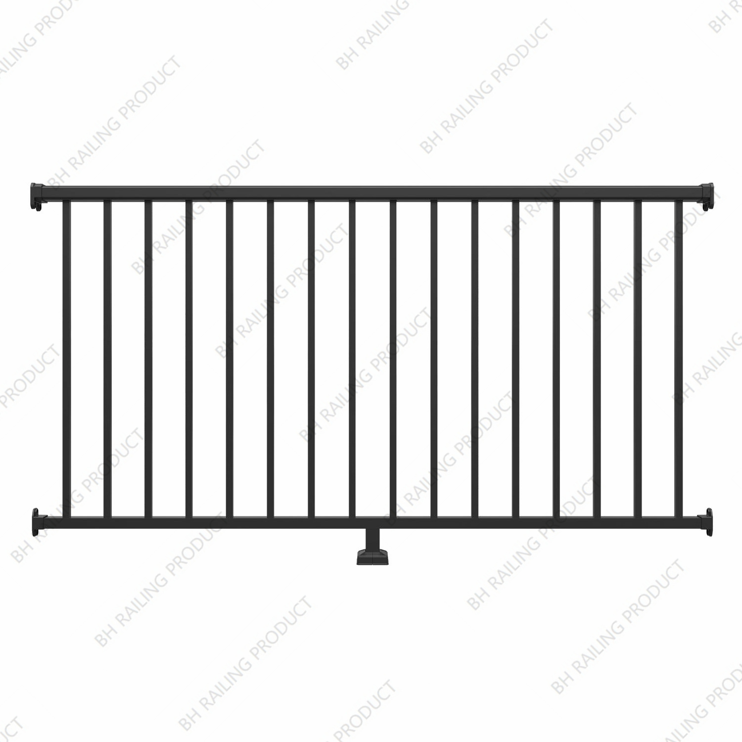 BH-R1000 36 in. H x 6 ft. Aluminum Straight Picket Railing