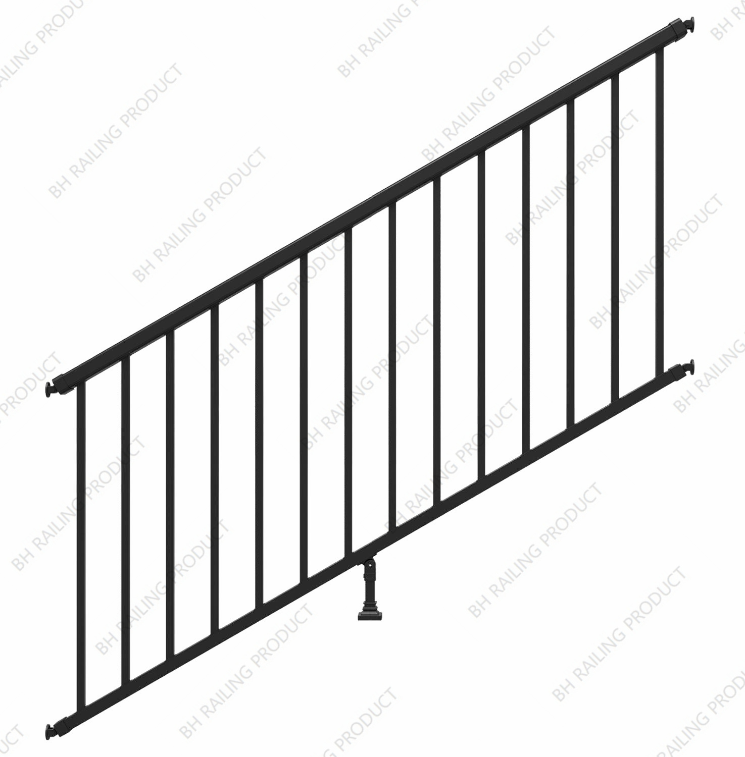 BH-R1000 36 in. H x 6 ft. Aluminum Stair Picket Railing